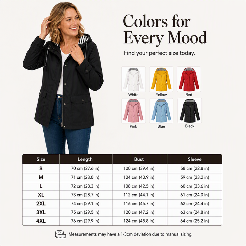 🔥 FINAL HOURS — Women's Waterproof Windproof Jacket | Lightweight Outdoor Everyday Layer🌦️✨
