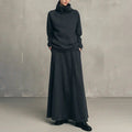 🔥 FINAL HOURS — Women's Turtleneck Top & Maxi Skirt Set | Chic & Effortless Everyday Style