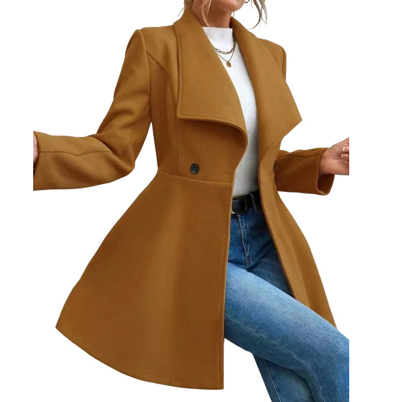 💡 Women's Elegant Slim Fit Lapel Coat