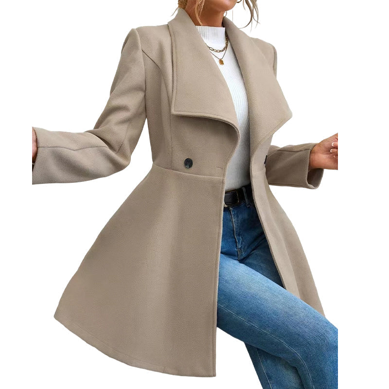 💡 Women's Elegant Slim Fit Lapel Coat