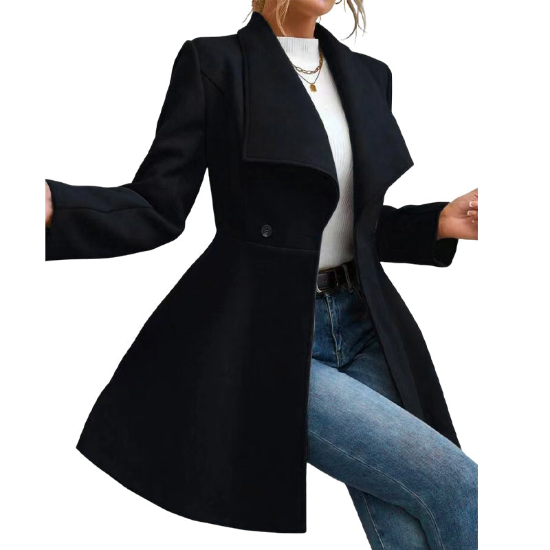 💡 Women's Elegant Slim Fit Lapel Coat