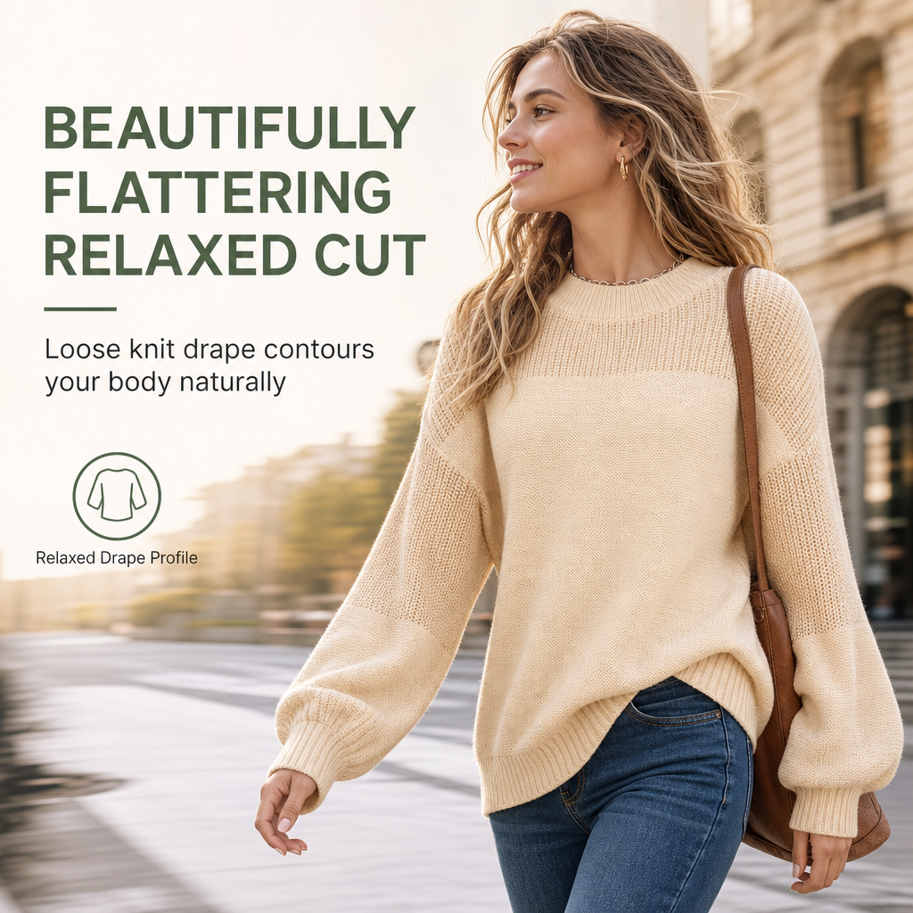 🔥🌸 FINAL HOURS — Women's Solid Knit Pullover Sweater | Cozy & Effortless Everyday Style