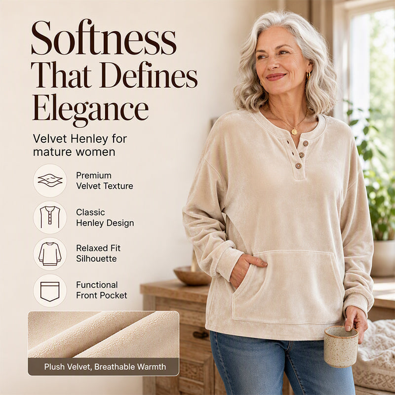🔥FINAL HOURS — Women's Velvet Sweatshirt | Elegant & Cozy Everyday Style