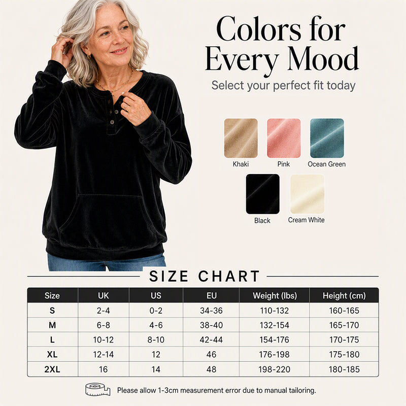 🔥FINAL HOURS — Women's Velvet Sweatshirt | Elegant & Cozy Everyday Style