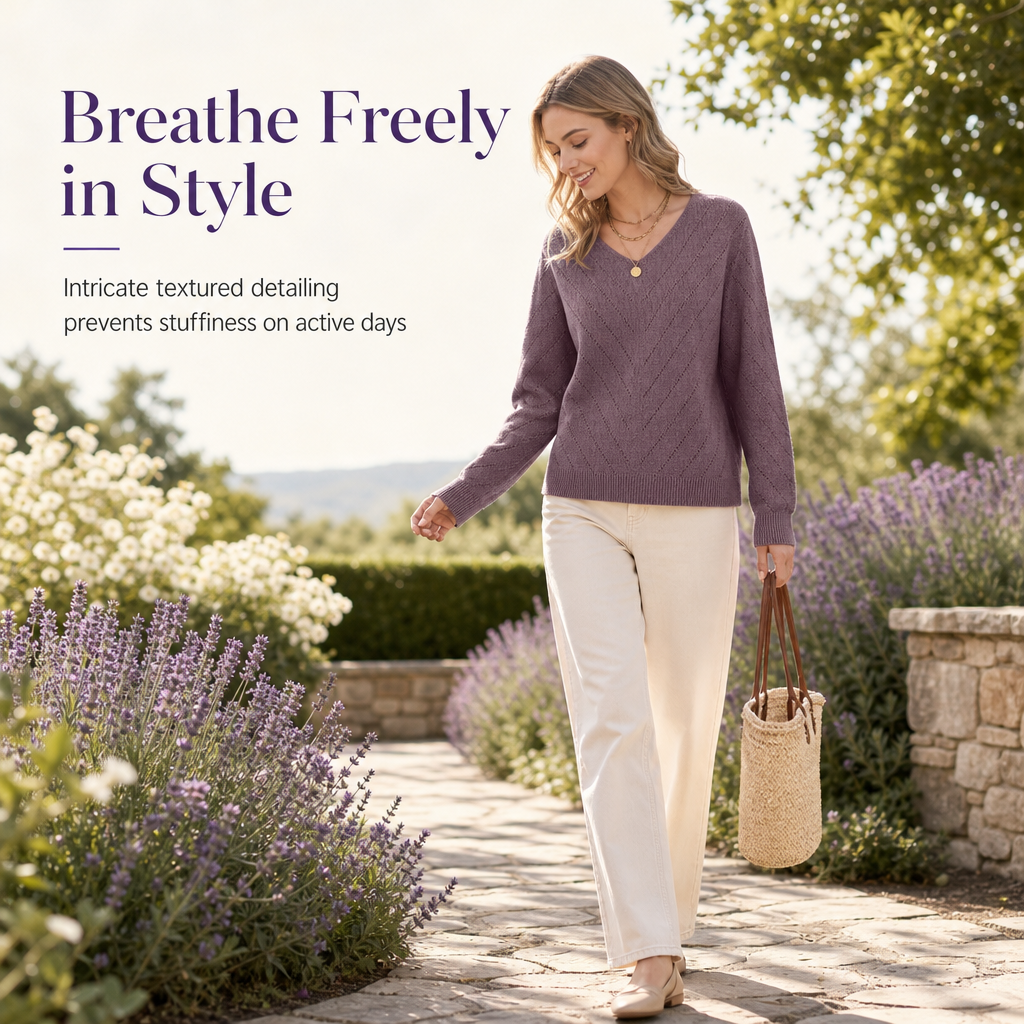 🔥 FINAL HOURS — Women's V-Neck Pullover Sweater | Cozy & Effortless Fall Style