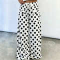 🖤 BLACK FRIDAY SALE 🖤 ☁️ Women's Polka Dot Wide-Leg Pants | Casual Style & Relaxed Fit